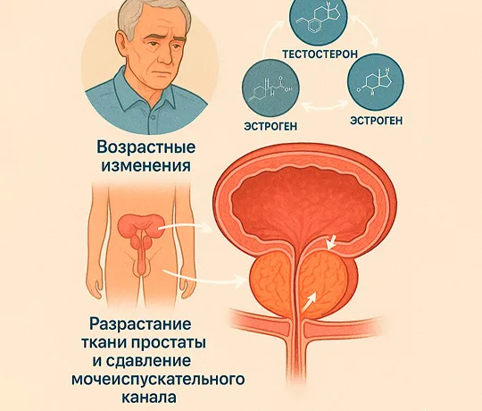 Этиология и патогенез: почему и как развивается аденома простаты у мужчин